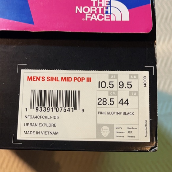 New in box- The North Face SIHL Mid Pop III - Picture 4 of 9